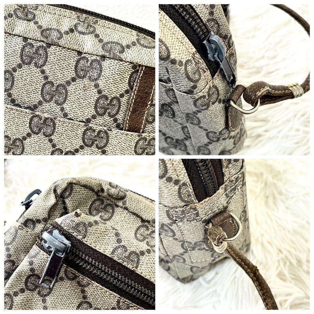 グッチ GUCCI ショルダーバッグ キャンバス オールドグッチ 斜め掛け