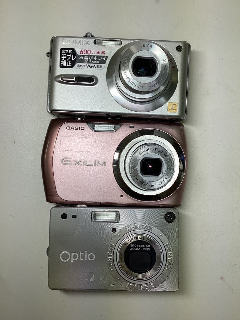ジャンク コンパクトデジタルカメラ 3台セット - メルカリ