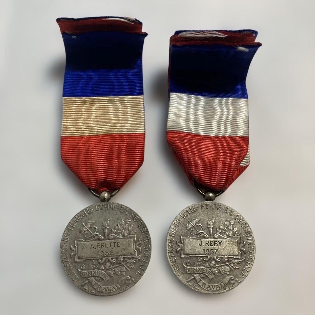 SEKAIMEN - HONNEUR TRAVAIL 労働勲章 メダル 銀 フランス