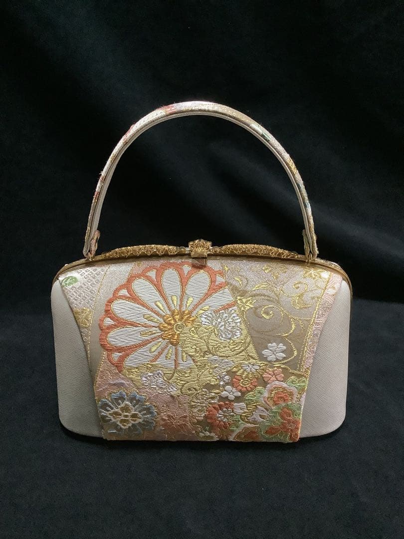 日本製 高級花柄和装用草履バックセット Lサイズ