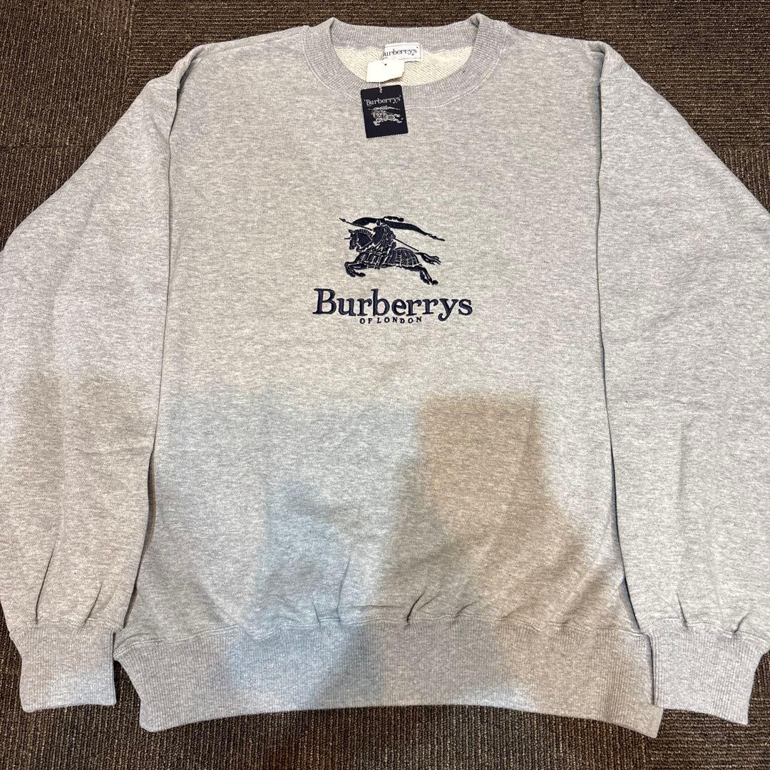BURBERRYS バーバリー トレーナー ビッグロゴ ホース刺繍 タグ付き