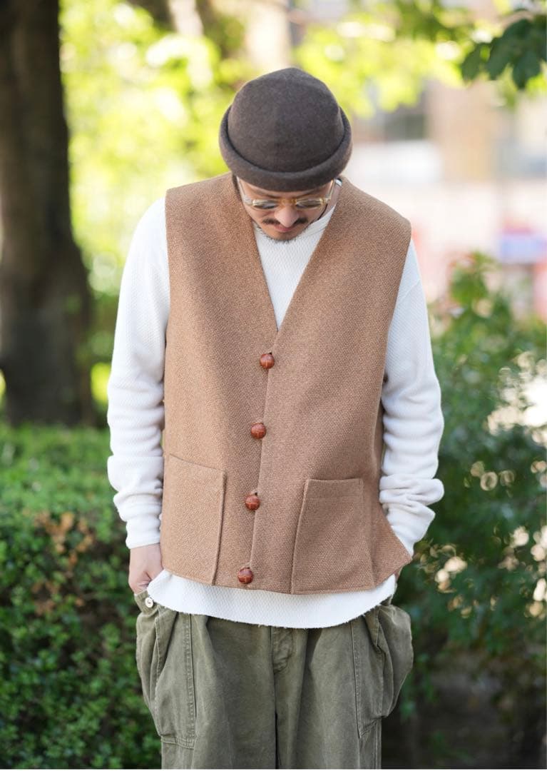 HERILL Cashmere Linen Chimayo Vest - メルカリ