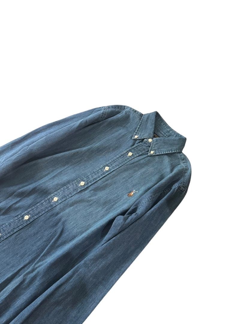 新品未着用】ポロラルフローレン大人気オーバーサイズダンガリーシャツ