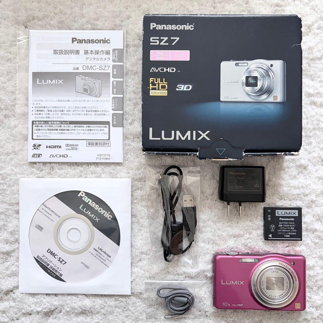 美品【動作確認済】Panasonic パナソニック LUMIX DMC-SZ7 - メルカリ