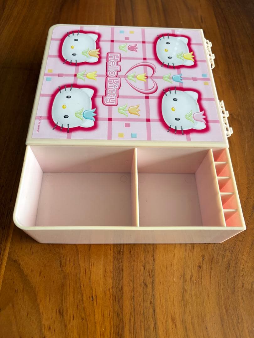 激レア 当時物 1999年 平成レトロ ハローキティ 鏡台 収納ボックス