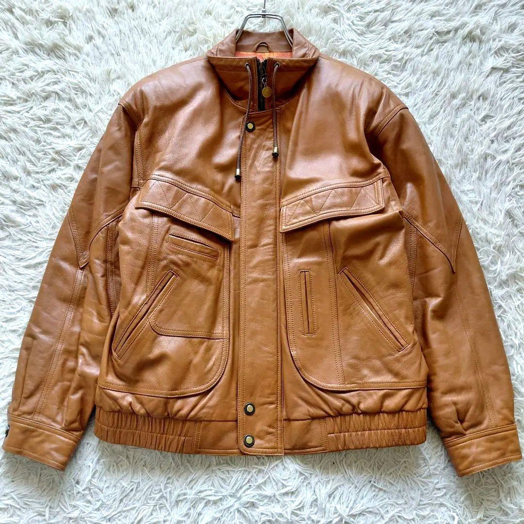 短丈 裏地総柄 G1 A2 y2kキルティング ユーロレザージャケット