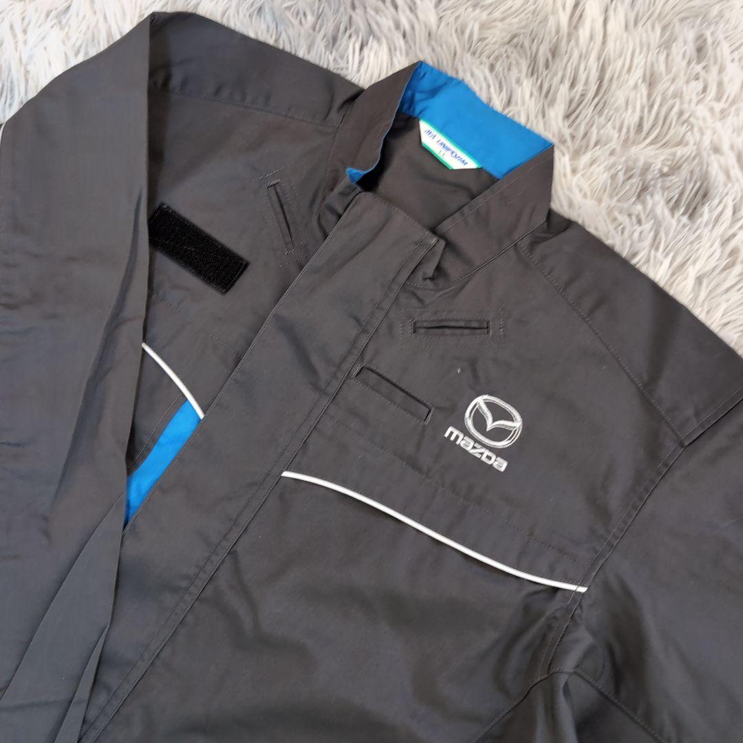 新品未使用 MAZDA スタッフ つなぎ作業着 長袖 夏用 LL エンジニア