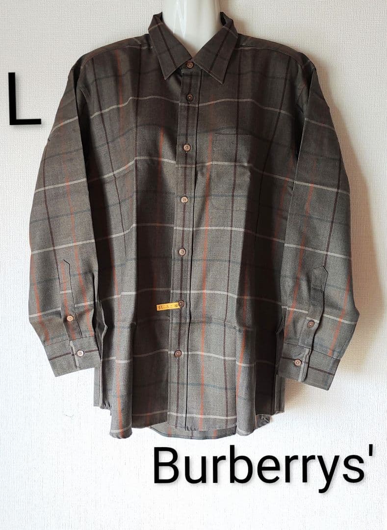 極美品 希少 Burberrys' バーバリー ヴィンテージ チェックシャツ L