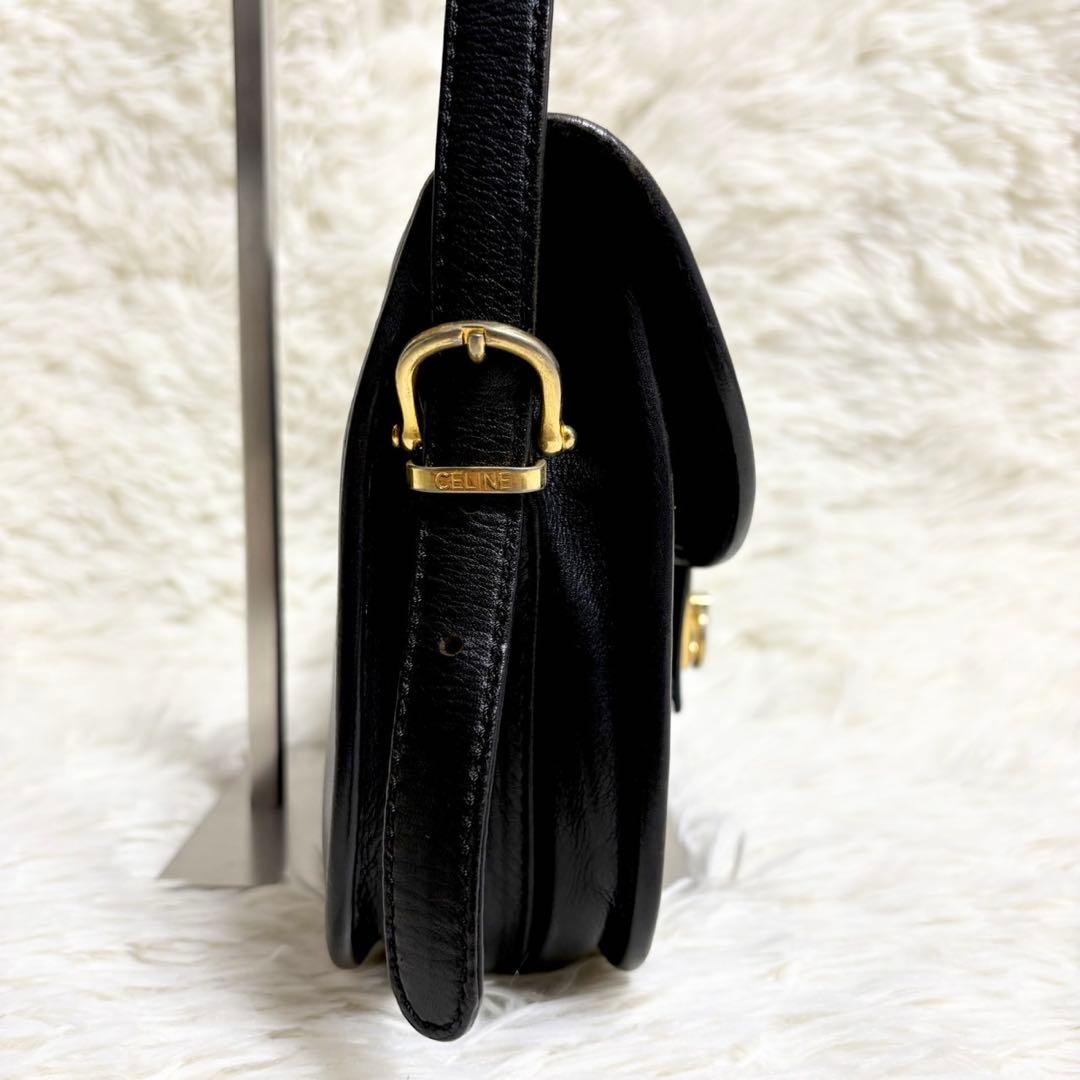 希少✨CELINE オールドセリーヌ ショルダーバック レザー ガンチーニ