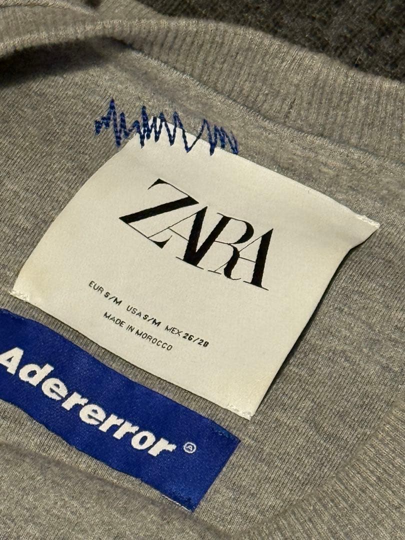 ZARA Adererror グレー トレーナー - メルカリ