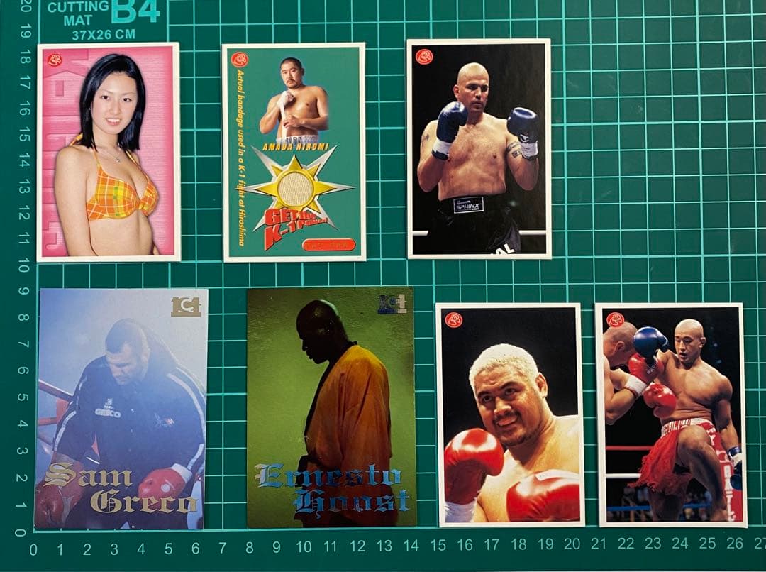 K‐1 サムグレコフィギュア 直筆サイン入りポストカード トレーディング