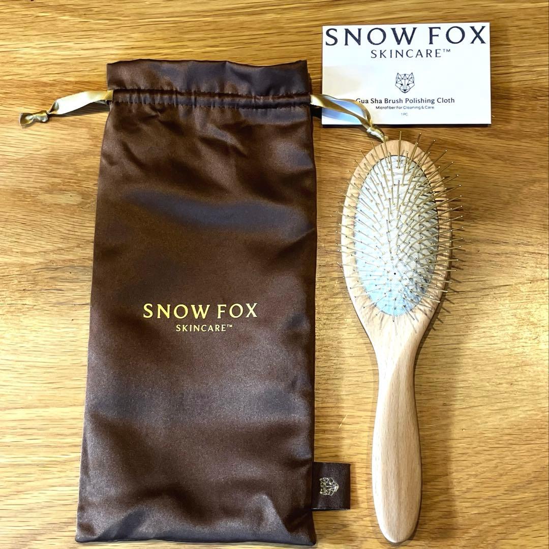 プレミアム FOX カッサ ウッド ヘアブラシ 正規品 プレミアム FOXカッサ ウッド ヘアブラシ｜ SNOW FOX SKINCARE スノー