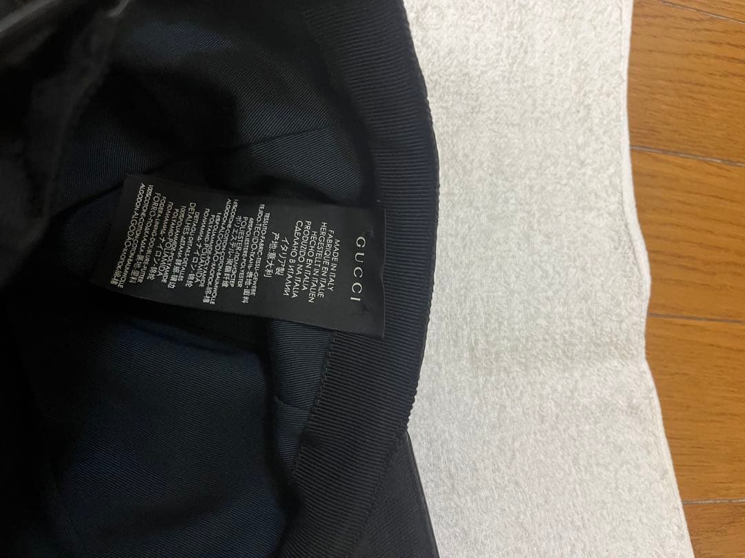 美品］Gucci ブラック GGパターン キャップ - メルカリ
