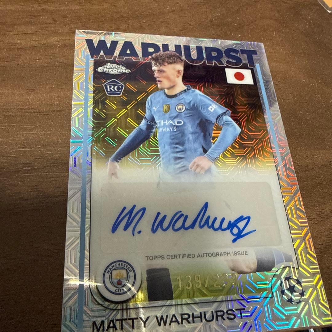 ま*う様 マティ ウォーハースト 直筆サインカード 2025 Topps ルーキ