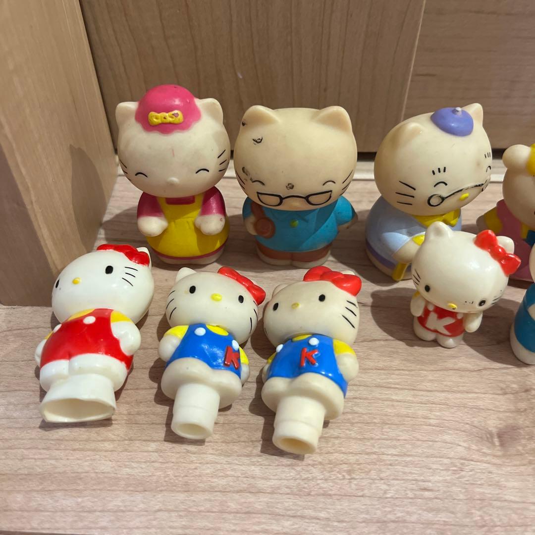 ハローキティ キティちゃんソフビ指人形 昭和レトロ サンリオ