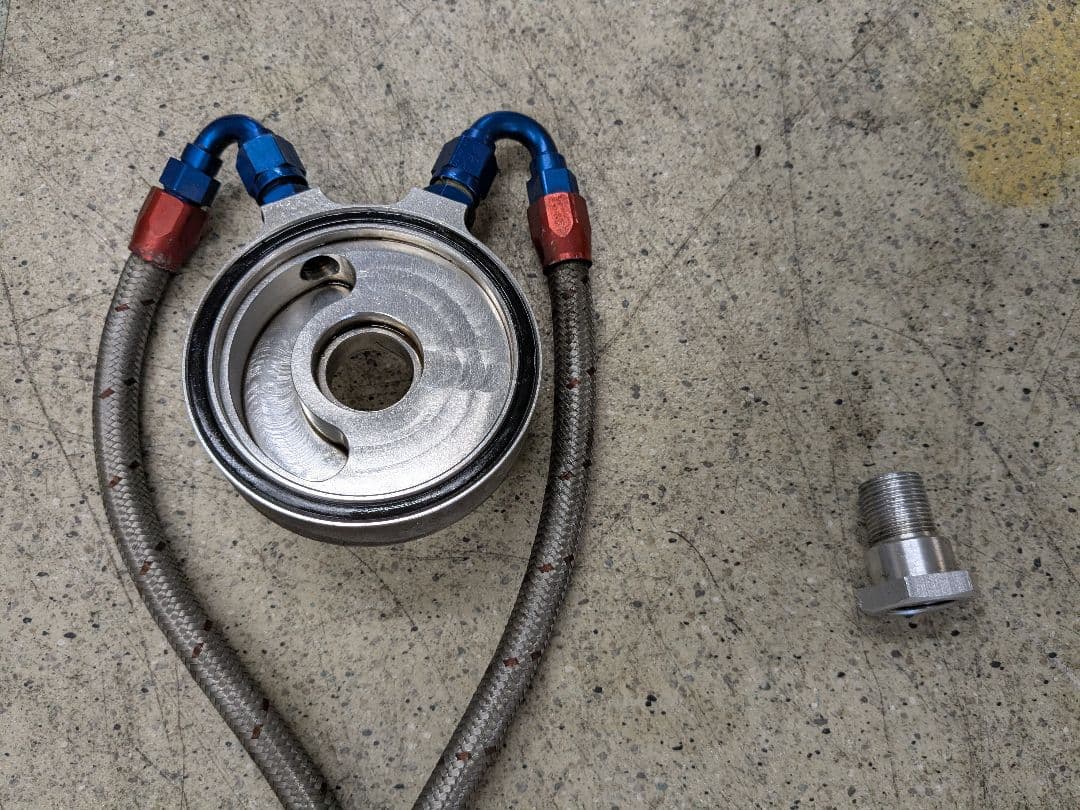 ま*と様 ホンダ CB400フォア オイルクーラー （アダプタ・ホース付