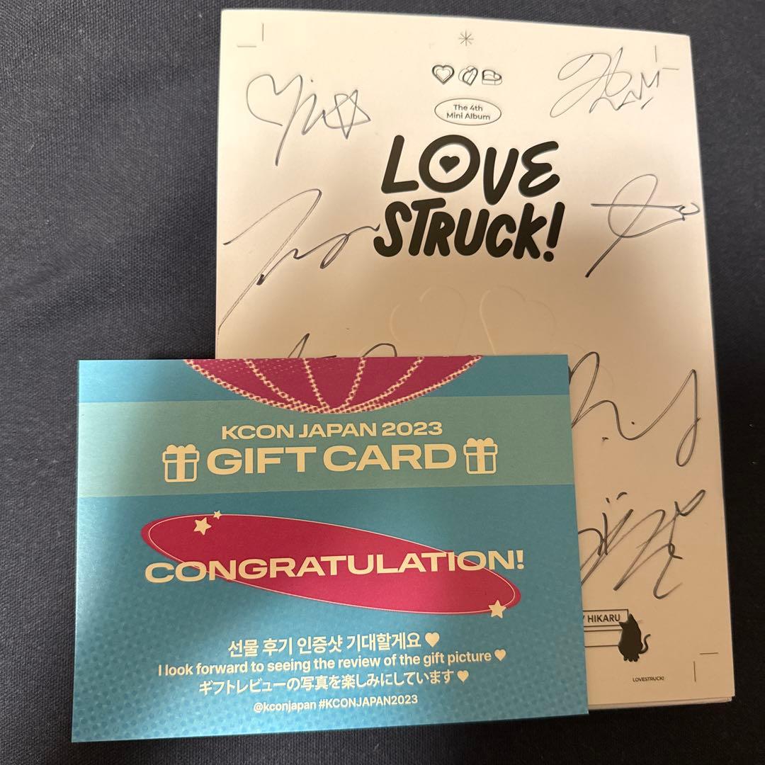 Kep1er LOVE STRUCK! サイン入り - メルカリ