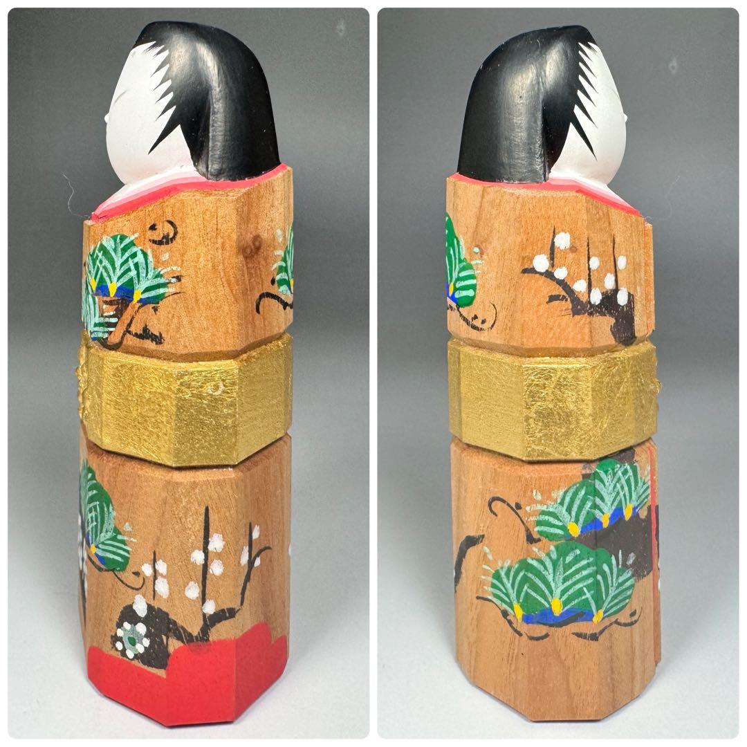 藤代光雄 松寿びな 創作雛人形 木彫 立雛 雛人形 置物 光雄 一刀彫 共