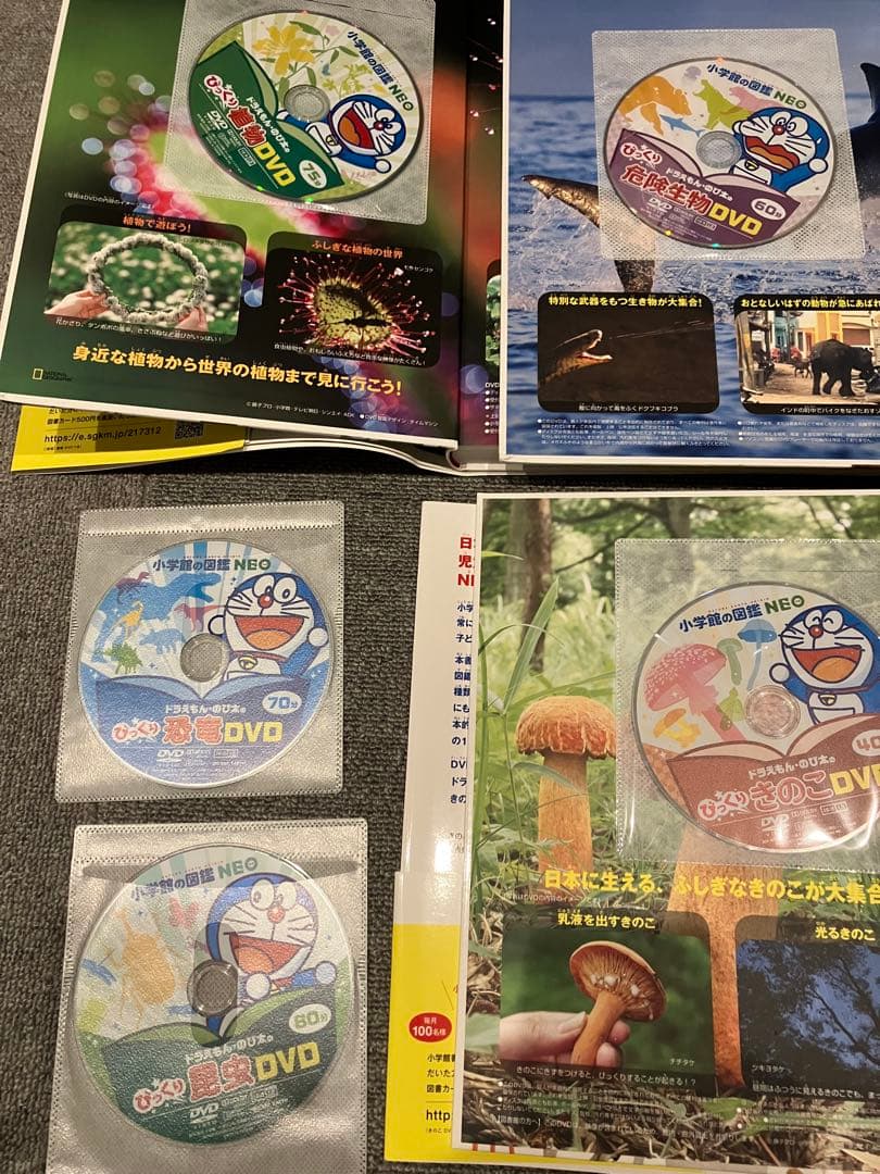 小学館図鑑neo 恐竜 昆虫 動物 きのこ 図鑑 DVDのみ びっくり