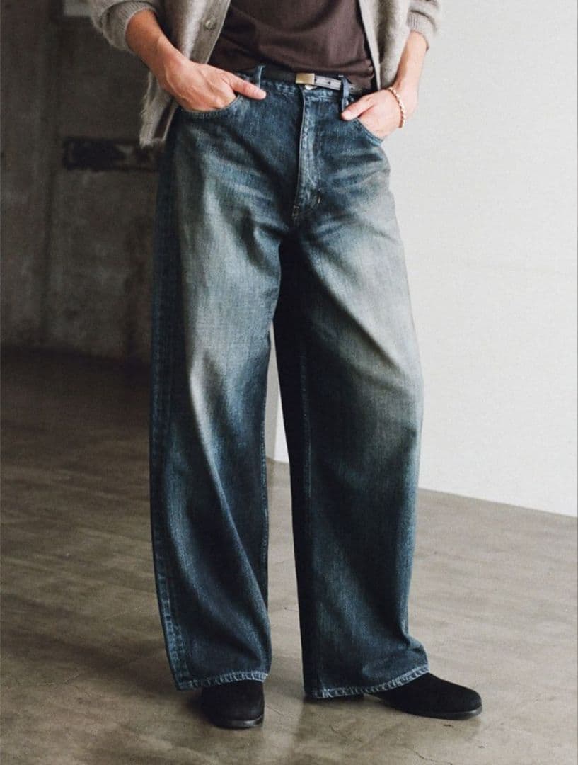 【極美品】LIDNM Heritage Slub Denim Pants 　S LIDNM Heritage Slub Denim Pants
