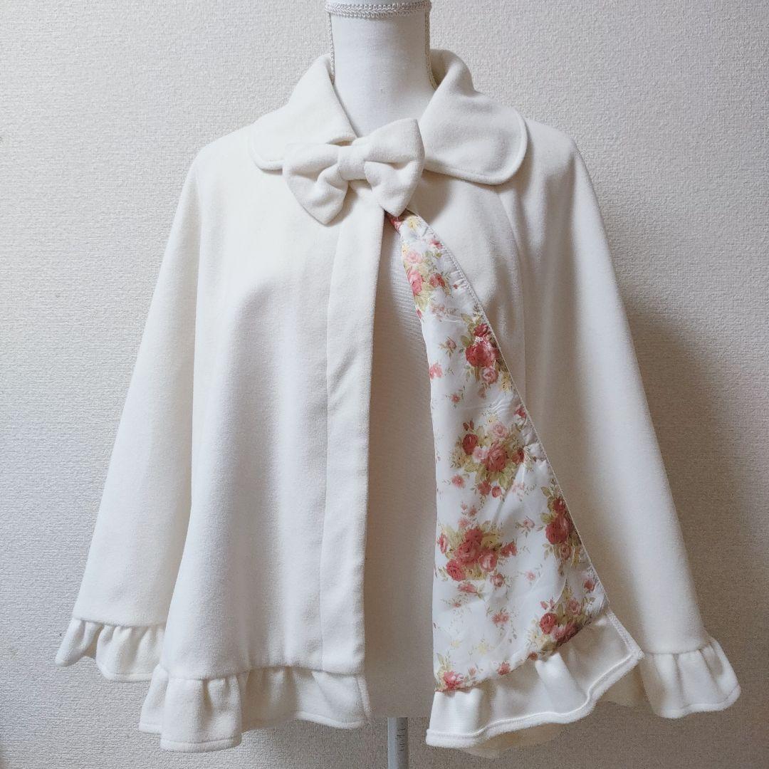 LIZ LISA/リズリサ ケープコート ポンチョ リボン 花柄 - メルカリ