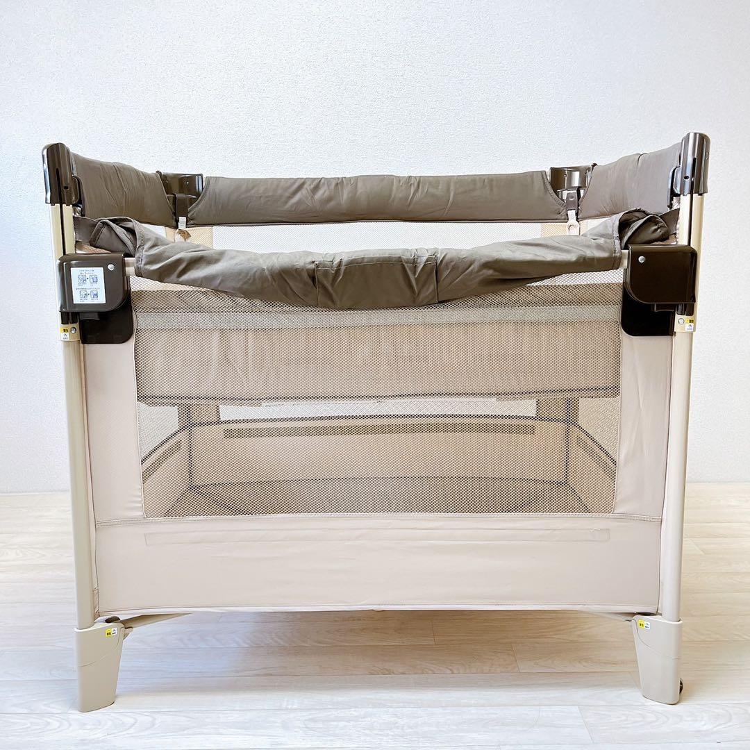 良品】Aprica アップリカ ココネルエアー ベビーベッド 折りたたみ