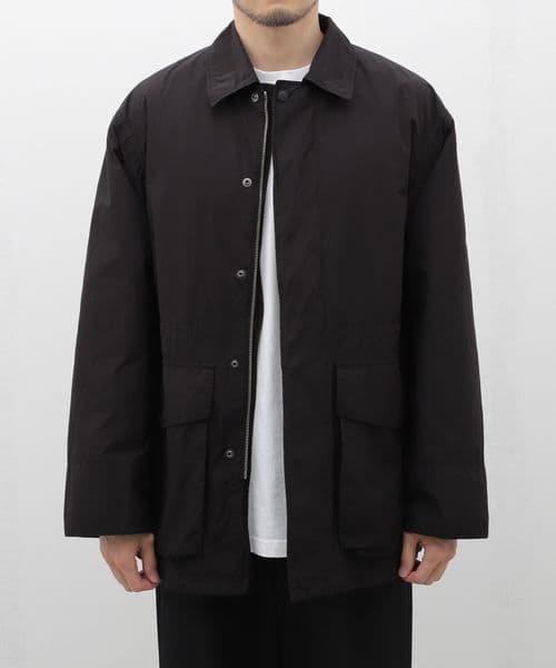 8日までの限定価格　ATON　WHEATHER FIELD COAT AIR WEATHER FIELD COAT / BLACK | ATON (MEN)(エイトン) | OUTER WEAR