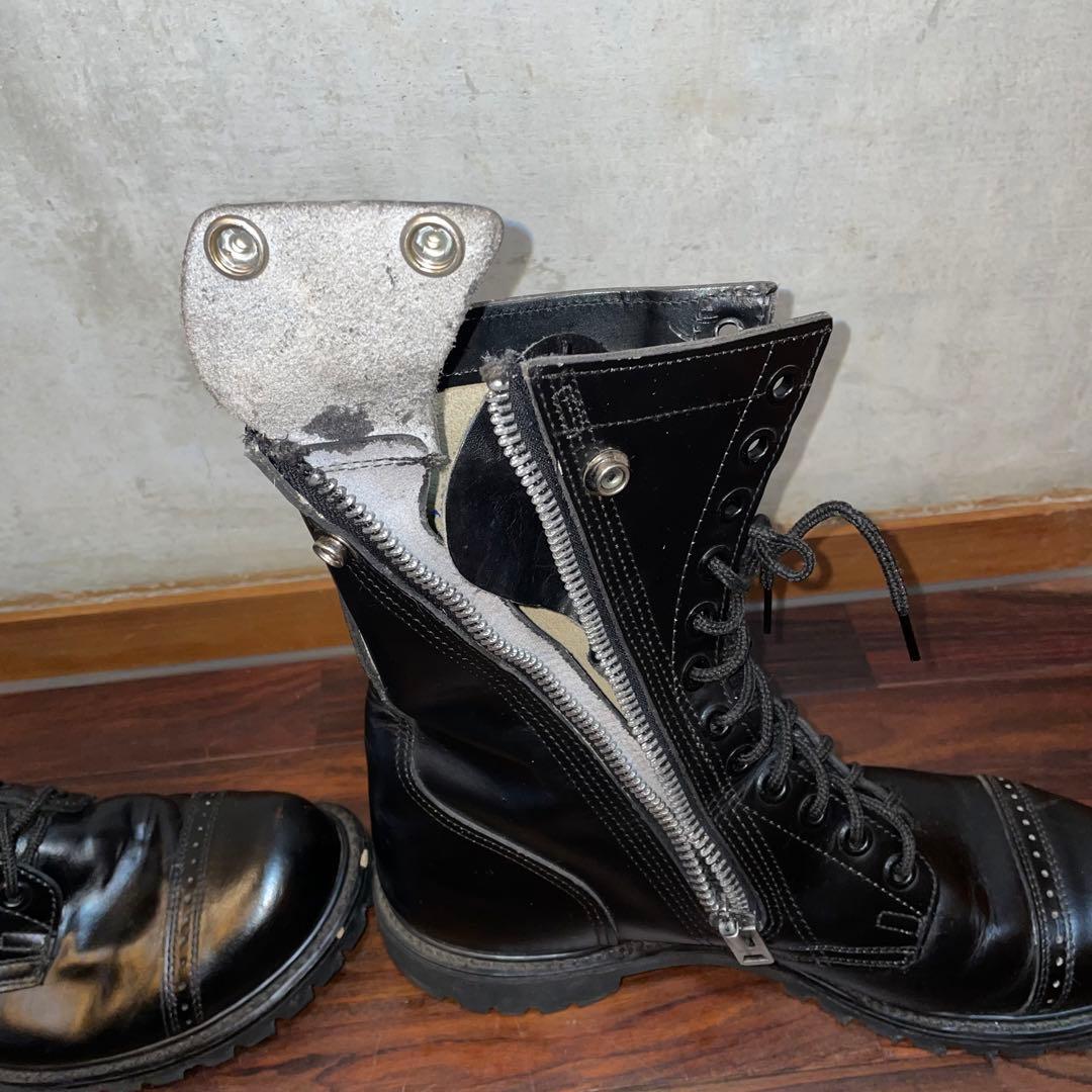 ビンテージ キャロライナ コンバットブーツ サイドジップ - メルカリ