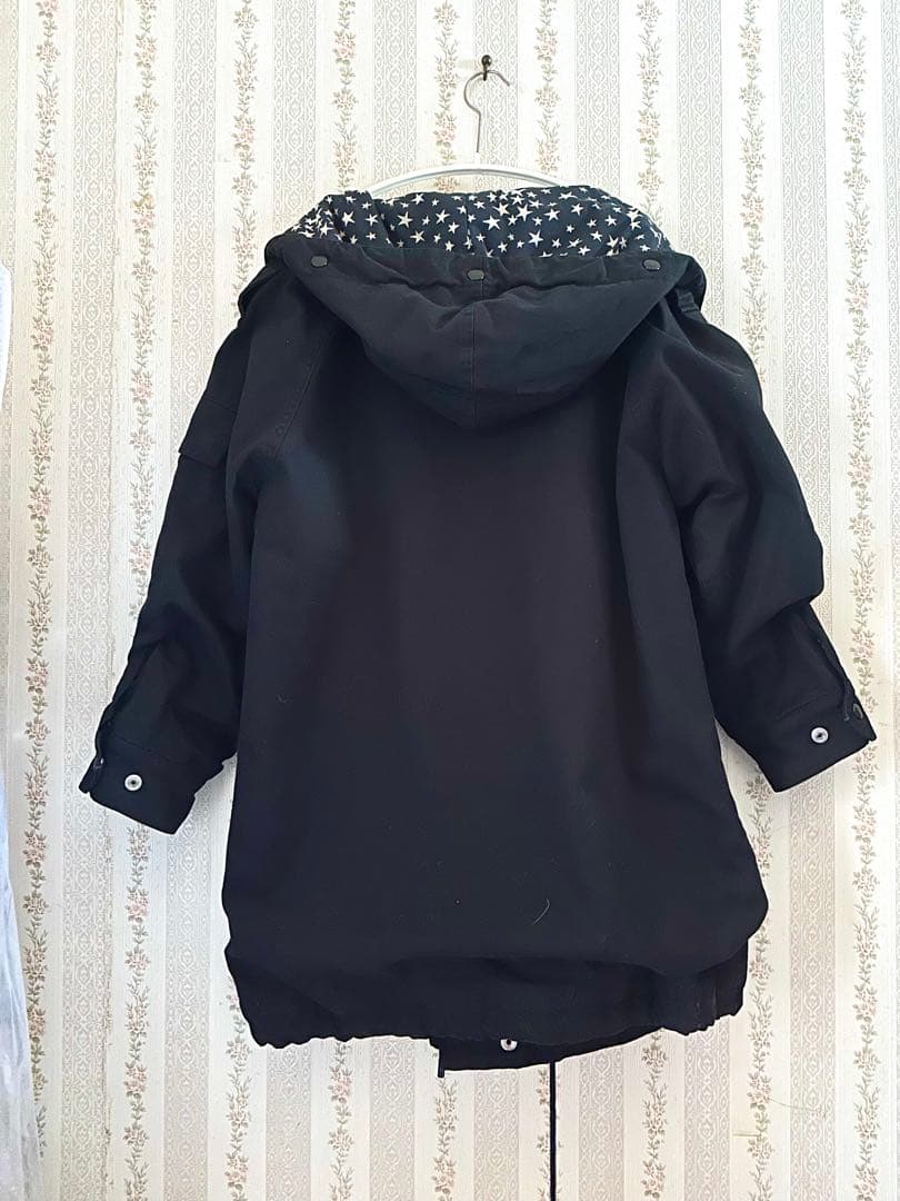 専用】SAINT LAURENT PARIS ネイビー モッズコート 星柄裏地 - メルカリ