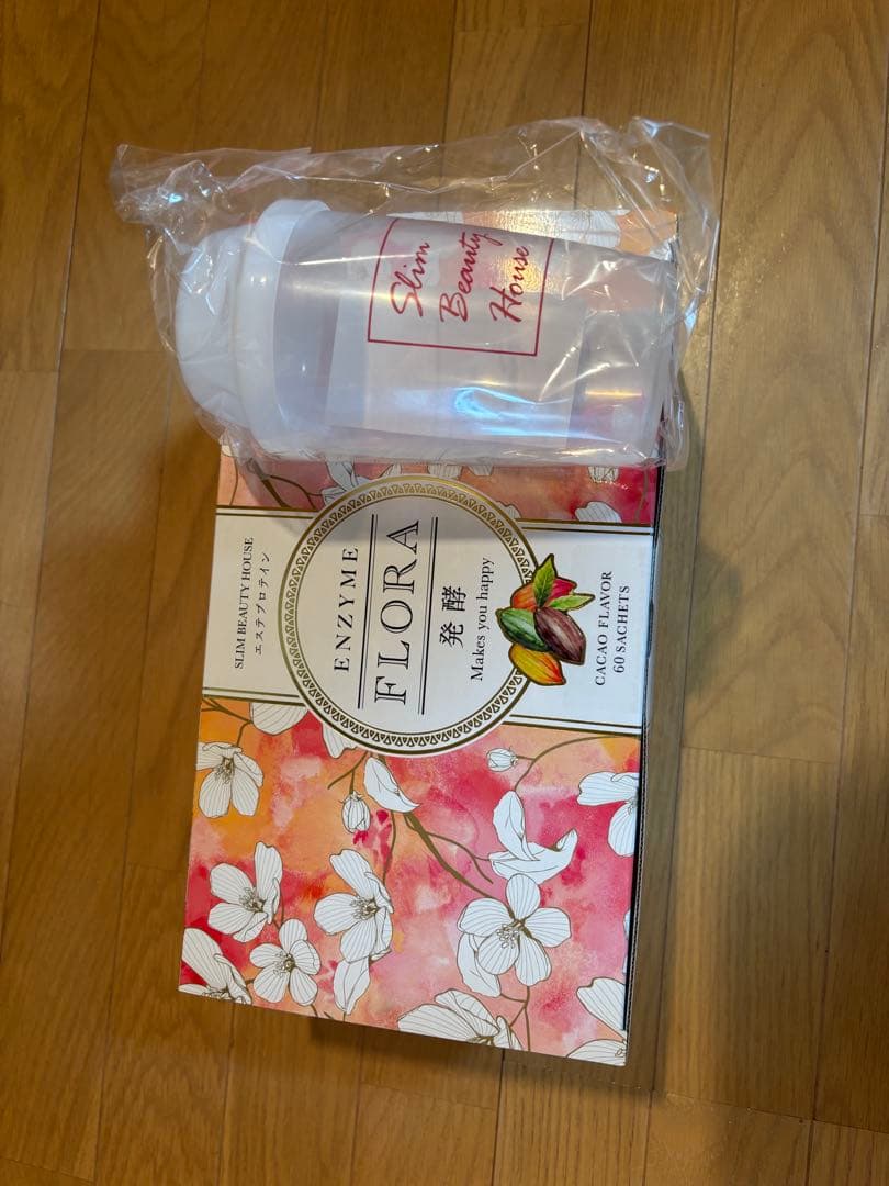 スリムビューティーハウス　エンザイムフローラカカオフレーバー 60袋 シェーカー ☆新品 スリムビューティハウス エンザイム フローラ 発酵 エステ