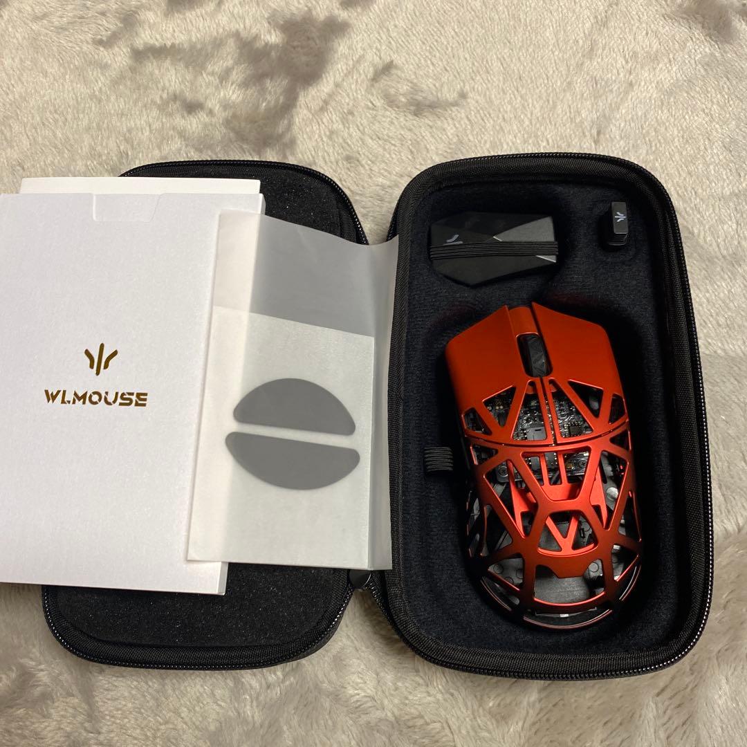 WLMOUSE Beast X MAX RED BLACK - マウス・トラックボール安い