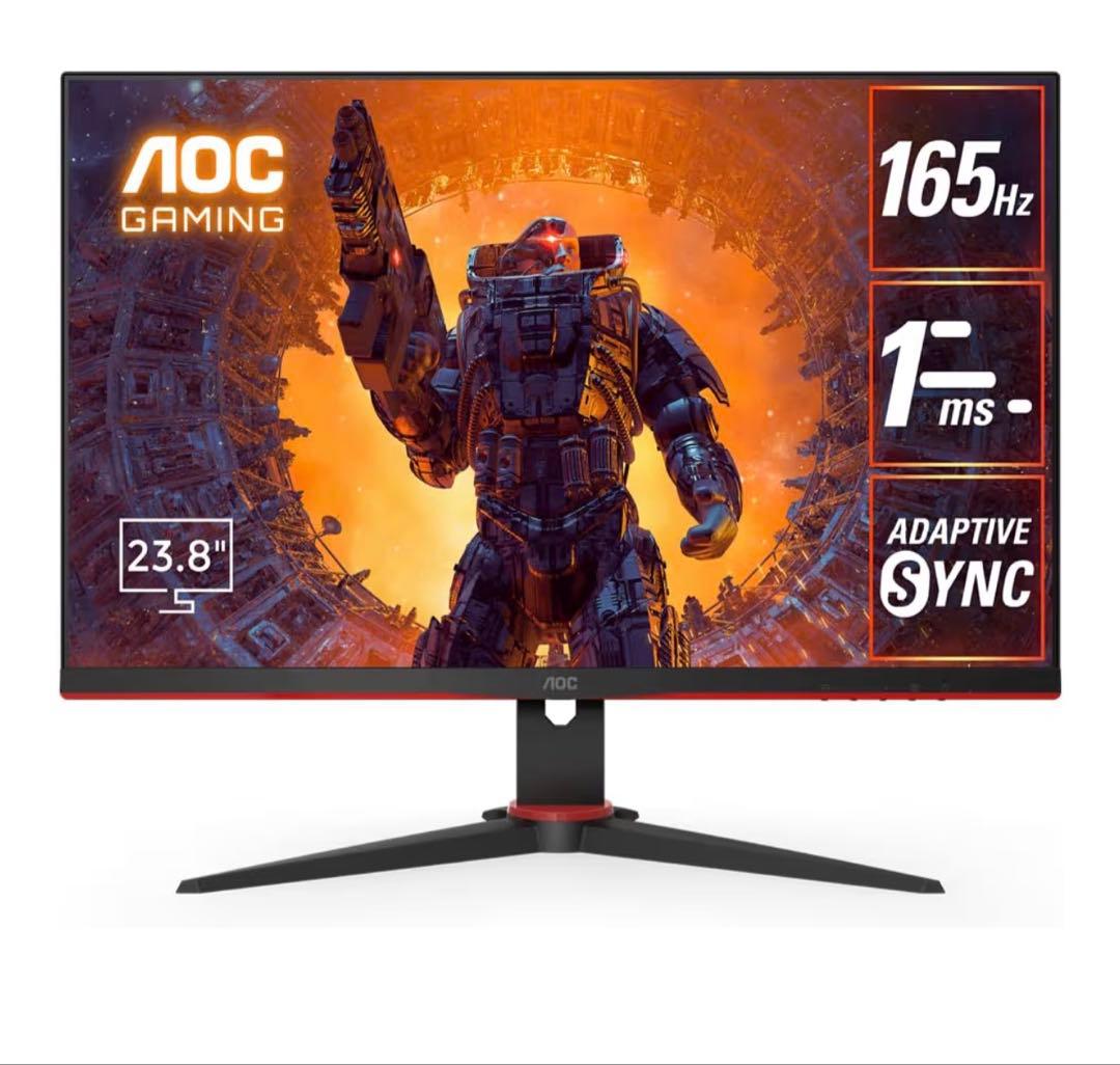 AOC 23.8インチ ゲーミングモニター 本体 AOC ゲーミングモニター 23.8インチ 1920×1080 昇降(高さ調整)/チルト