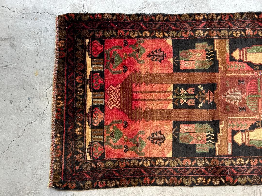 vintage rug】アフガニスタン産｜75×130｜バルーチ族｜トライバル
