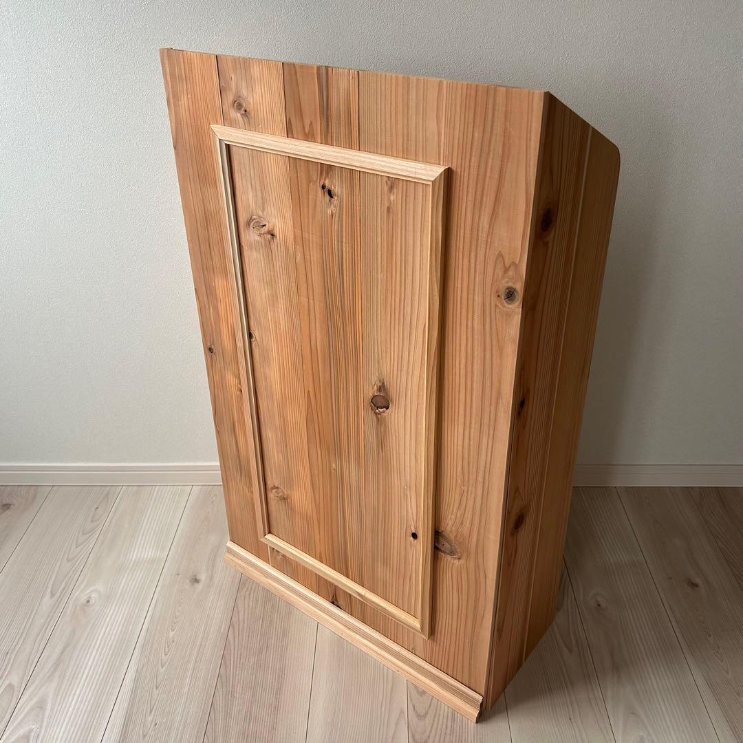 マルシェ•展示販売のレジ台に♪杉無垢材を使ったかわいいレジカウンター 折り畳み式 マルシェ•展示販売のレジ台に♪杉無垢材を使ったかわいいレジ