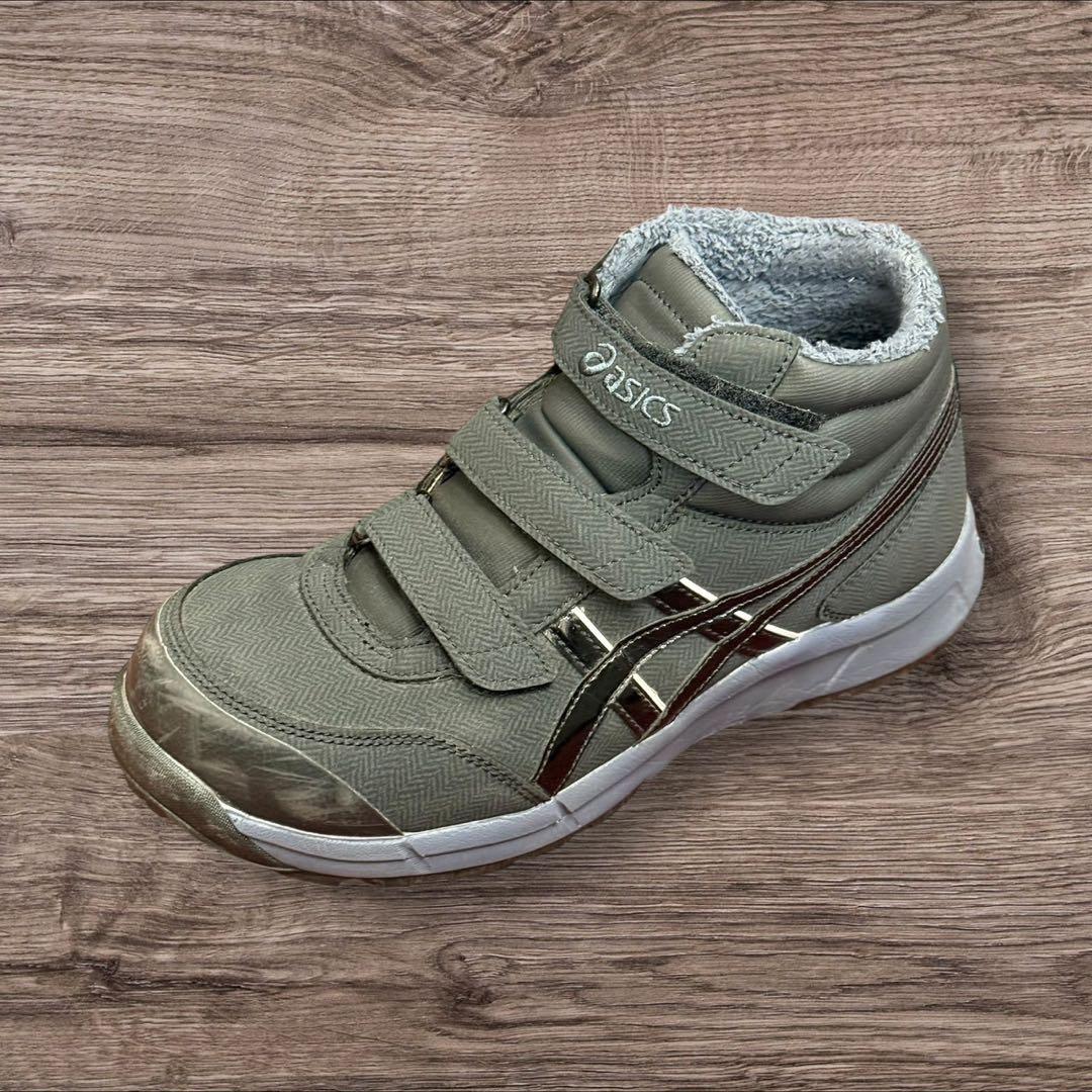 49B1 ASICS 安全靴 ハイカット 25.5cm ブラック　ワークシューズ