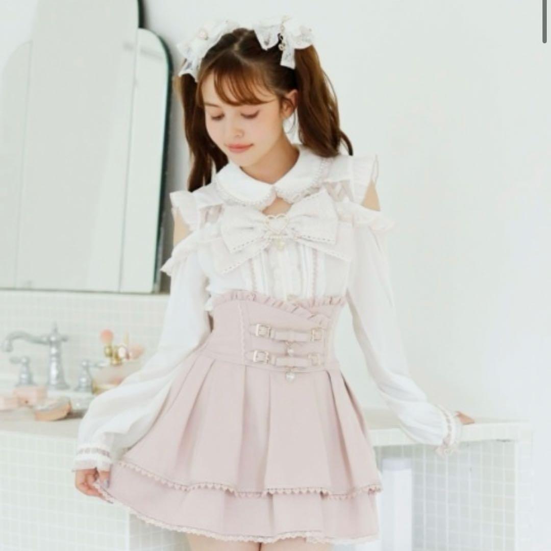 リズリサ LIZLISA BIGリボンオープンショルダーブラウス - メルカリ