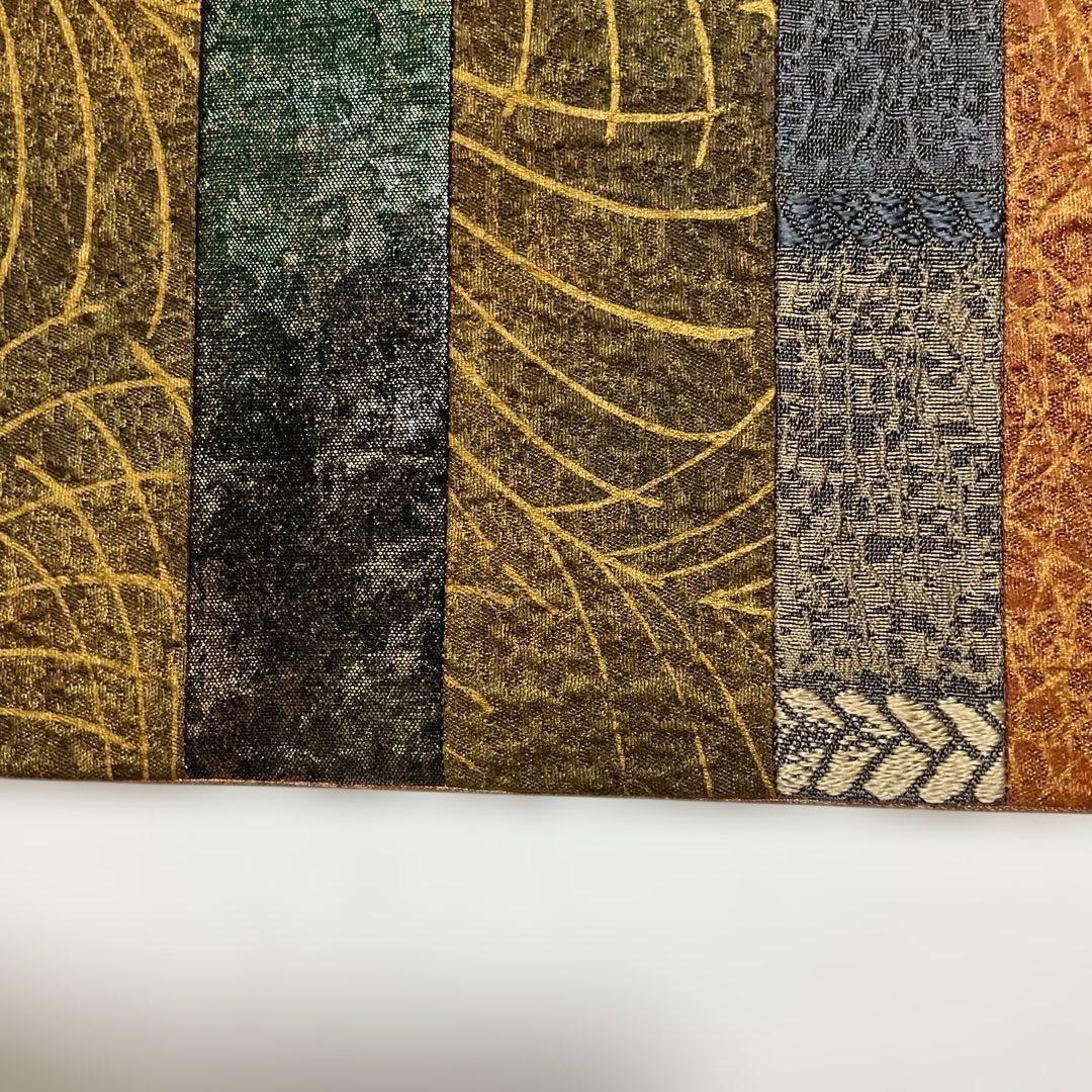 No.2848 未使用シリーズ正絹きりばめ大島紬袋帯 証紙 美品 - メルカリ