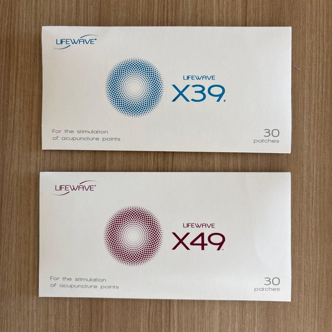 【ライフウェーブ】　X39 & X49 パッチ 30枚入り各1セット ライフウェーブ X39 パッチシール 30枚 説明書あり : セラフィーネット