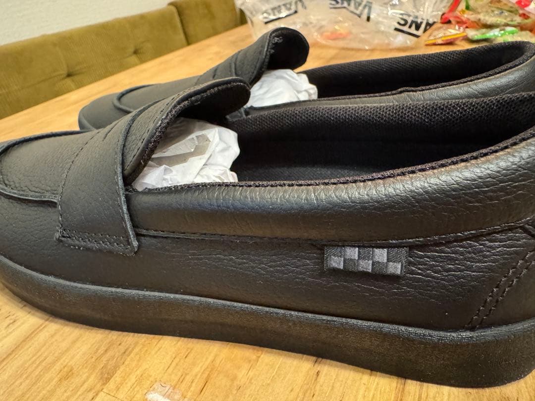 新品VANS スケートローファー　BLACK 25.5cm