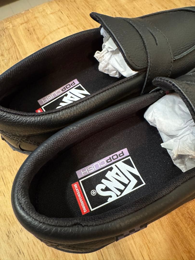 新品VANS スケートローファー　BLACK 25.5cm