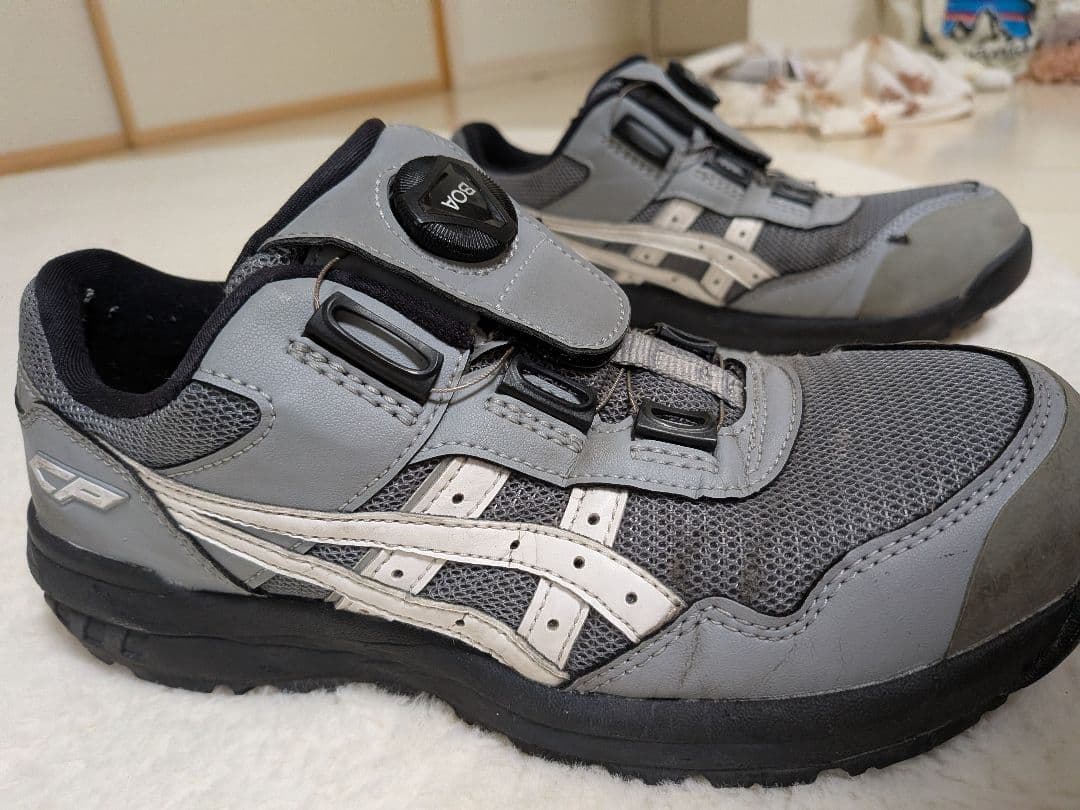 ASICS BOA安全靴 グレー - メルカリ