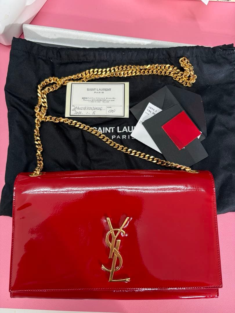 yslチェーンバッグ未使用 SAINT LAURENT サンローラン パリ PARIS ショルダーバッグ レディース