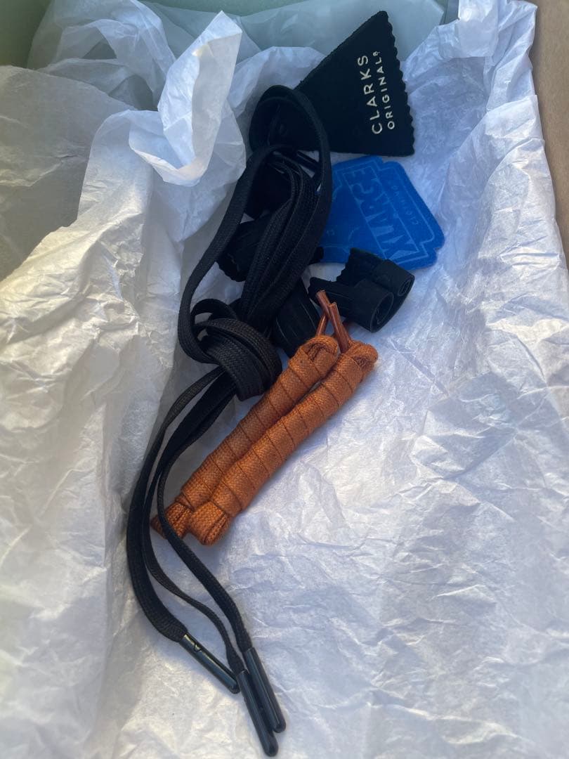 美品　クラークス　ワラビー　黒　25.5cm 箱付　Xlargeモデル