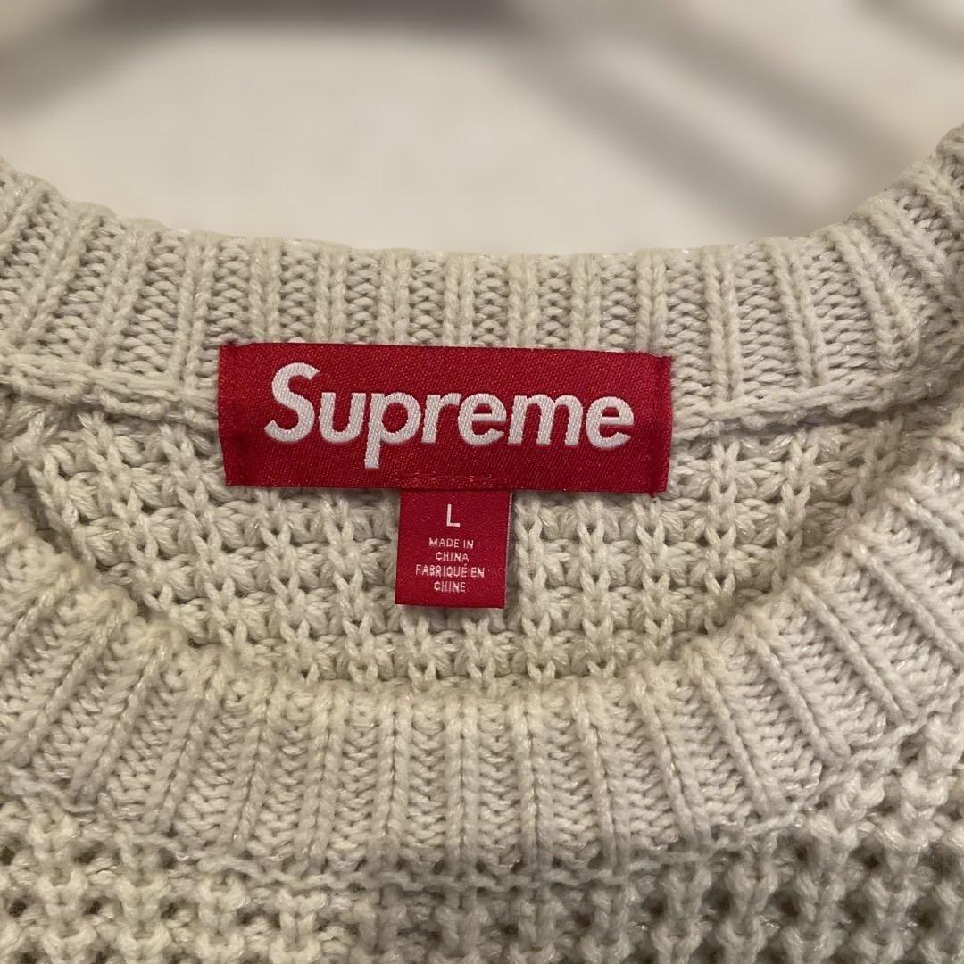 トップス Supreme Waffle Small Box Sweater \"Stone\"