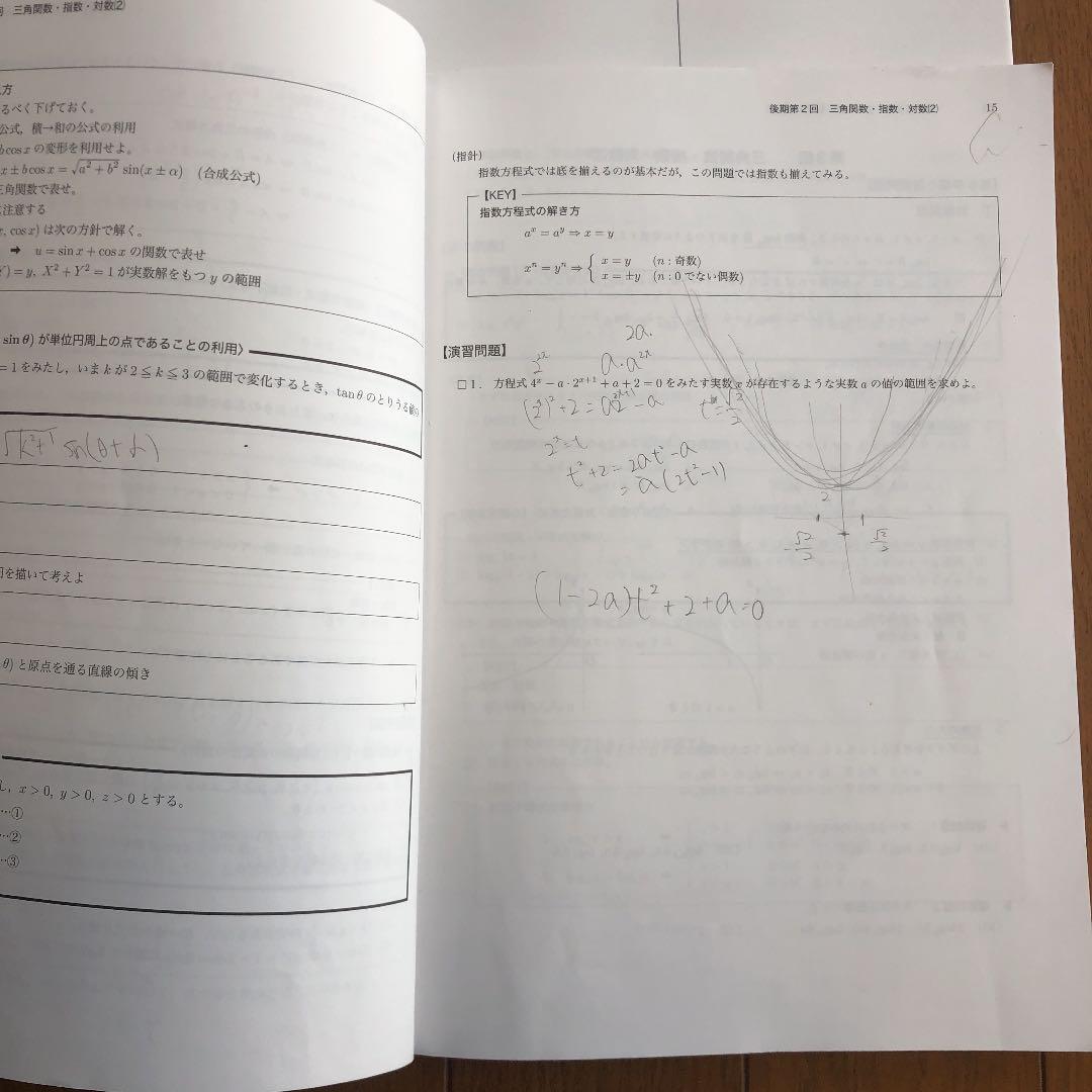 鉄緑会 高1数学後期 テキスト.問題集.配布プリント - メルカリ