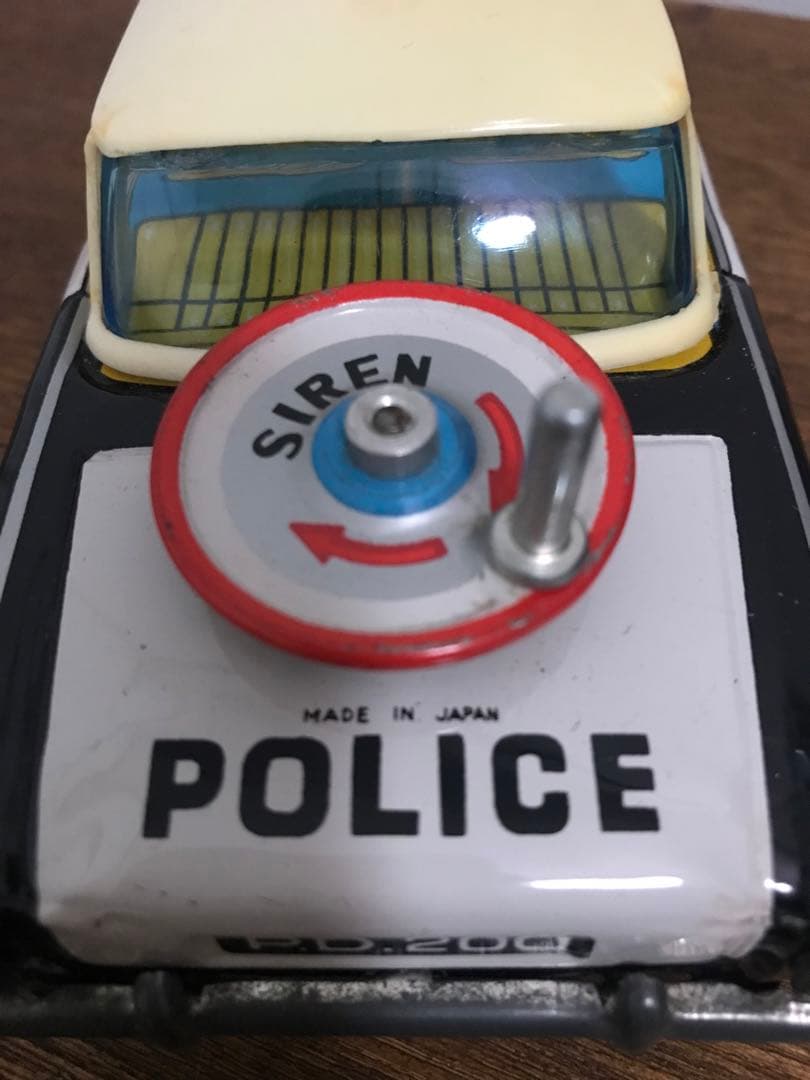 1970´s 日本製 POLICE CAR 玩具 ブリキ パトカー 箱付き STの通販はau