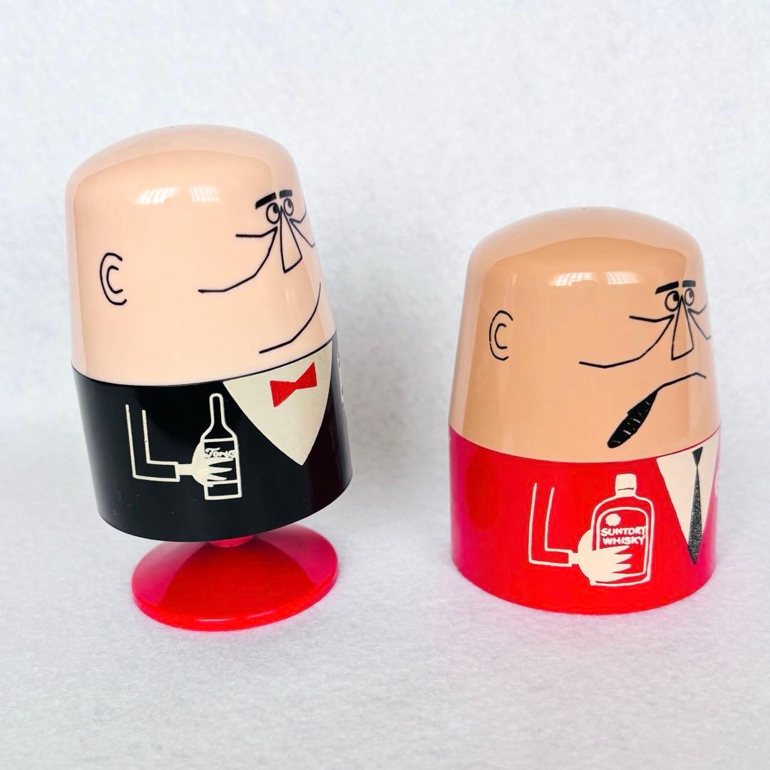 サントリー アンクルトリス トリスおじさん 爪楊枝入れ レア黒服・赤服