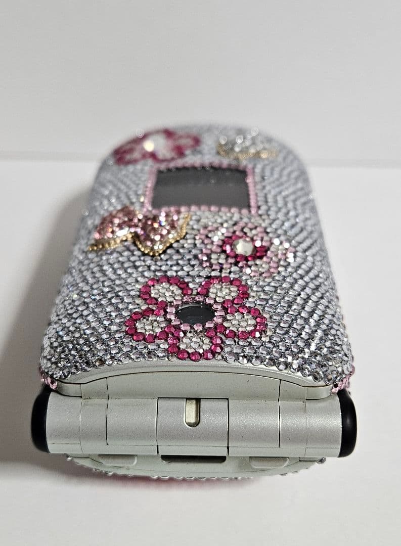 フラワー①】デコ電/平成レトロ/ガラケー/ギャル/GAL/キティ/凸電