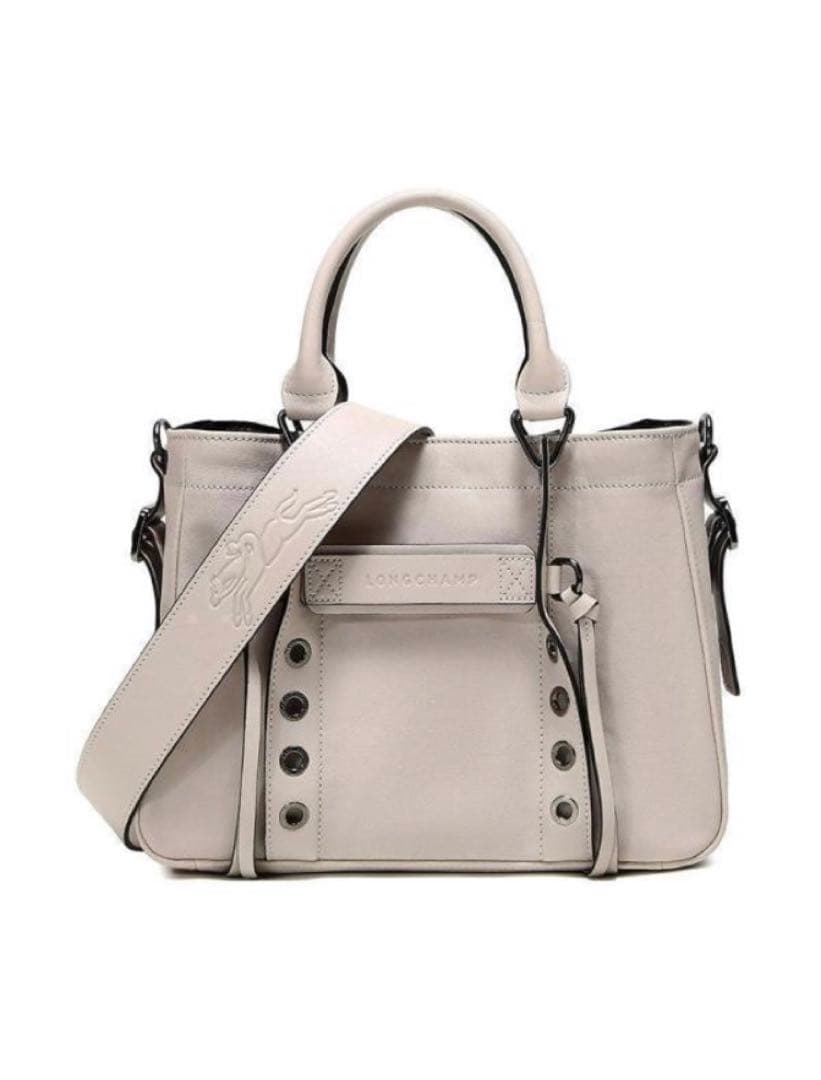 ☆kinaco様☆ロンシャン レザーショルダーバッグ argile アイボリー