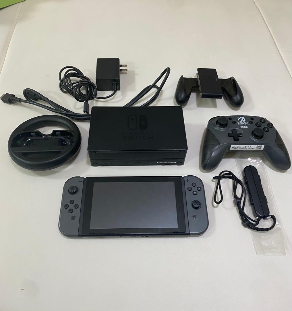 [美品・付属品多数]Nintendo Switch本体　グレー Nintendo Switch 新品 任天堂 Joy-Con (L) (R) グレー/スイッチ本体